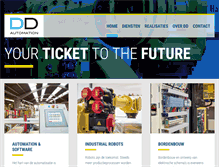Tablet Screenshot of ddautomation.be